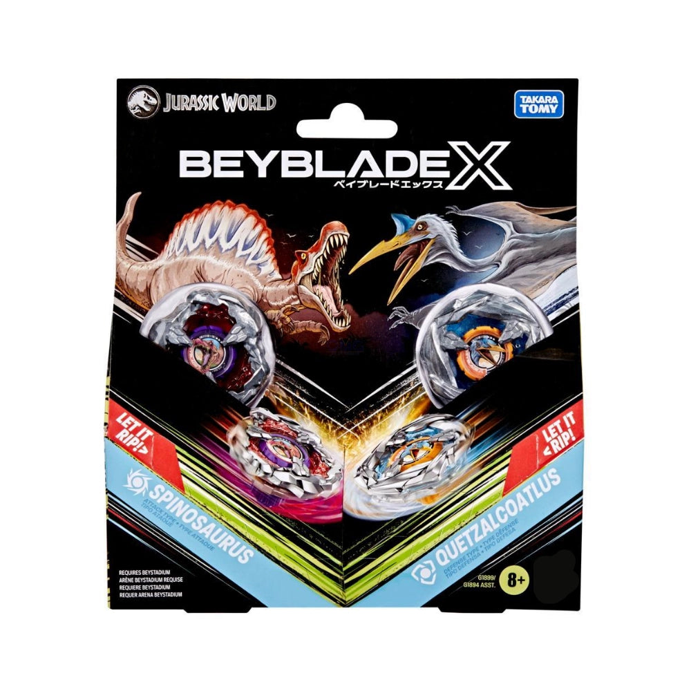 Takara Tomy Beyblade X BXG-41 Double Starter Jurassic World Collab Spinosaurus VS Quetzalcoatlus