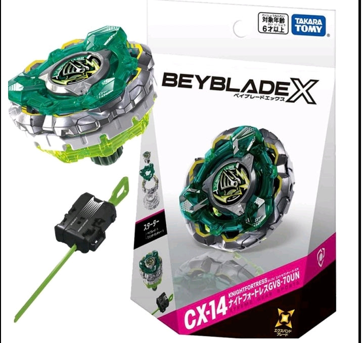 PRECO Takara Tomy Beyblade X Starter Knight Fortress / Armor Knight GV8-70UN CX-14
