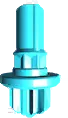 Gear Needle (GN) — Cyan/Bleu — CX-19