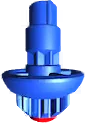 Rubber Accel (RA) — Bleu/Rouge — BXG-12, BXG-47