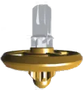 Disk Ball (DB) — Jaune/Argent — BXG-25